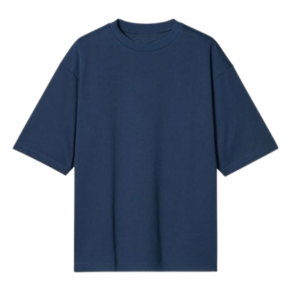 T-Shirt Kaos Polos BIG OVERSIZE NAVY Cotton Combed 24s - NAVY