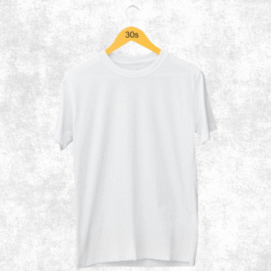 Polos Oblong Putih Pendek Combed 30s Murah - L