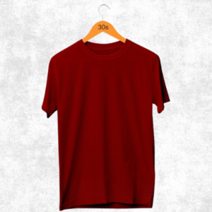 Polos Oblong Maroon Pendek Combed 30s Murah - L