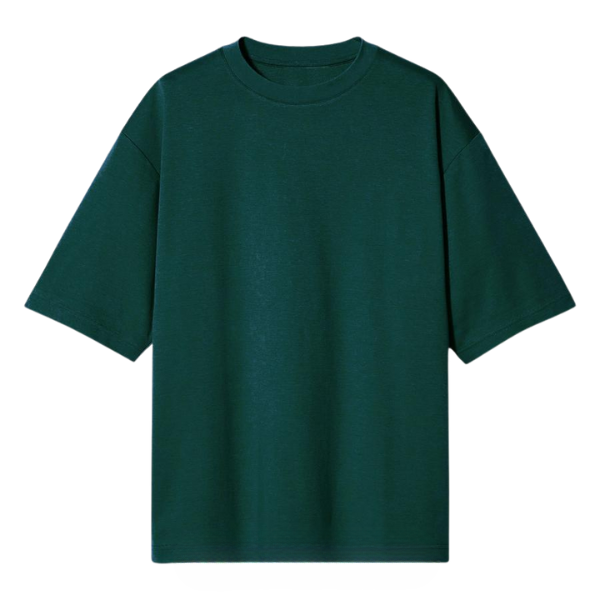 T-Shirt Kaos Polos BIG OVERSIZE HIJAU Botol Cotton Combed 24s